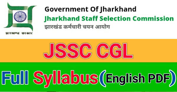 JSSC CGL Syllabus in English